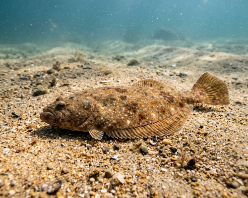 Камбала морская - обитатель дна